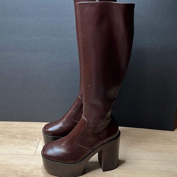 JEFFREY CAMPBELL HEY-JOE BROWN SIZE 8.5 US - Picture 6 of 10